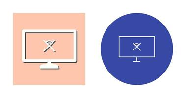 Unique Disconnected Network Vector Icon