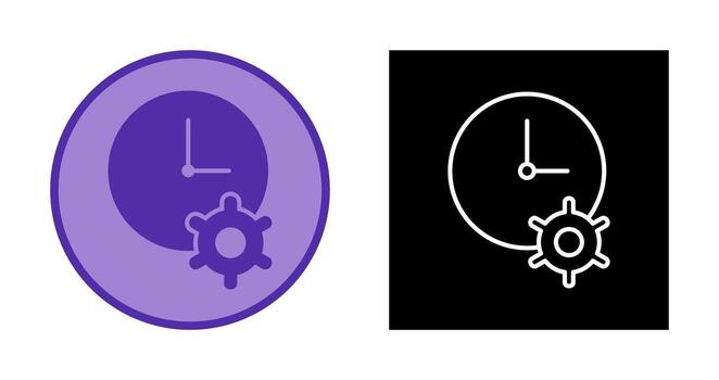 Unique Time Optimization Vector Icon