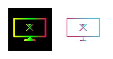 Unique Disconnected Network Vector Icon