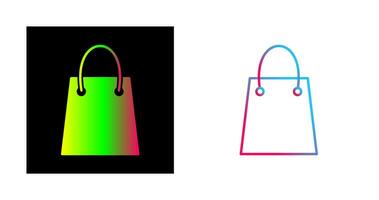 Unique Shopping Bag Vector Icon