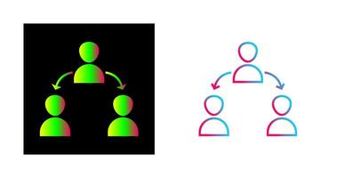 Unique Connected Users Vector Icon