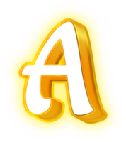 oro neón letras un logo png