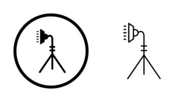 icono de vector de soporte de luz único