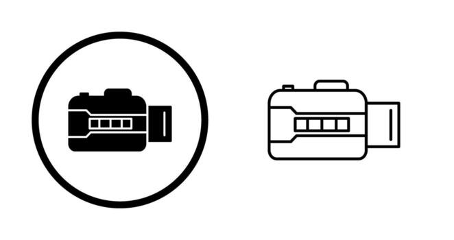 icono de vector de cámara abierta único