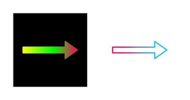 Unique Right Arrow Vector Icon