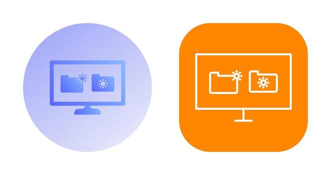 icono de vector de datos dañados único