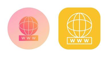 Unique World Wide Web Vector Icon