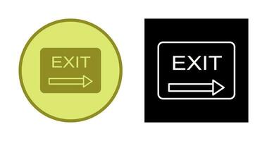 Unique Exit Vector Icon