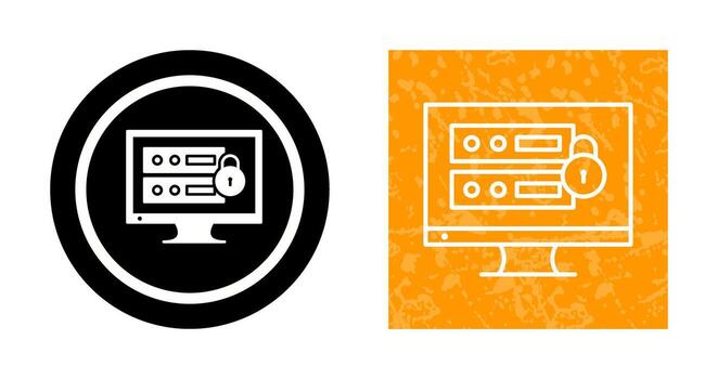 Unique Data Security Vector Icon