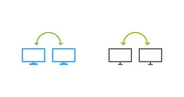 Unique Connected Systems Vector Icon