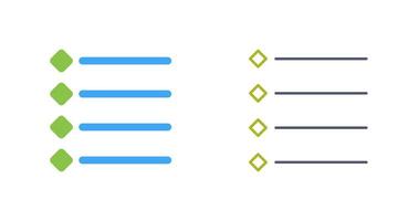 Unique Bulleted list Vector Icon