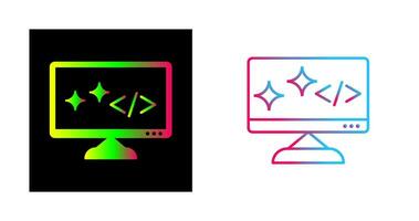 Unique Clean Code Vector Icon