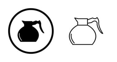 icono de vector de cafetera