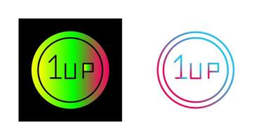 Unique 1UP Vector Icon