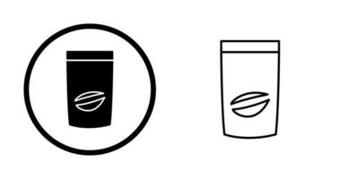 icono de vector de bolsa de café