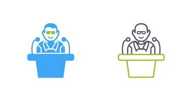 Unique Lecture Vector Icon