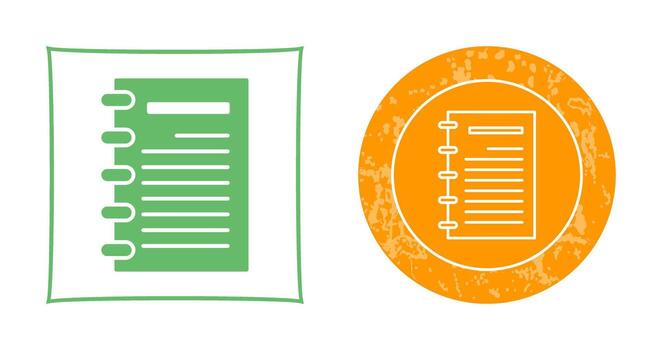 Notepad Vector Icon