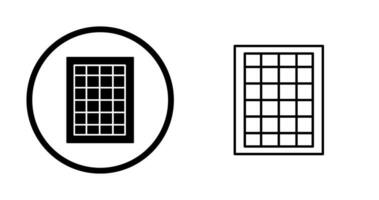 Table of Rates Vector Icon