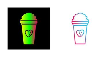 Unique Strawberry Milkshake Vector Icon