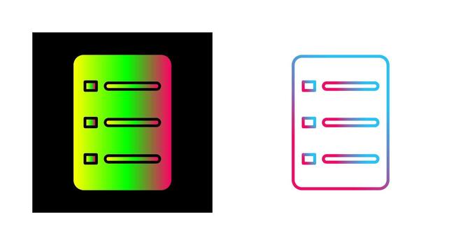 icono de vector de menú único