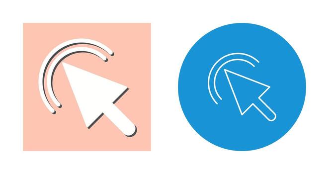 haga clic en icono vectorial vector