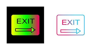 Unique Exit Vector Icon