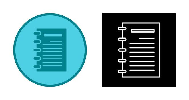 Notepad Vector Icon