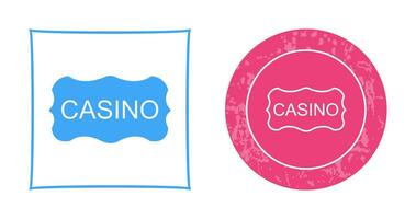 icono de vector de signo de casino