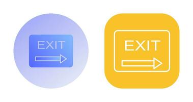Unique Exit Vector Icon