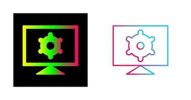 Computer Settings Vector Icon