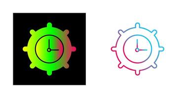 icono de vector de configuración de tiempo