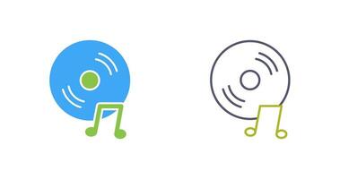 Unique Music CD Vector Icon