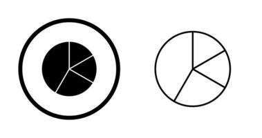 icono de vector de gráfico circular