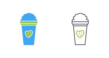 Unique Strawberry Milkshake Vector Icon