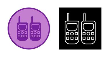 icono de vector de walkie-talkie