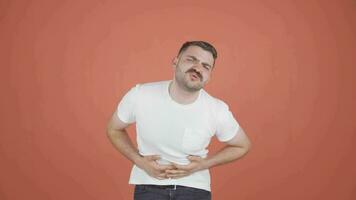 Man experiencing stomachache. video