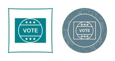 Vote Sticker Vector Icon