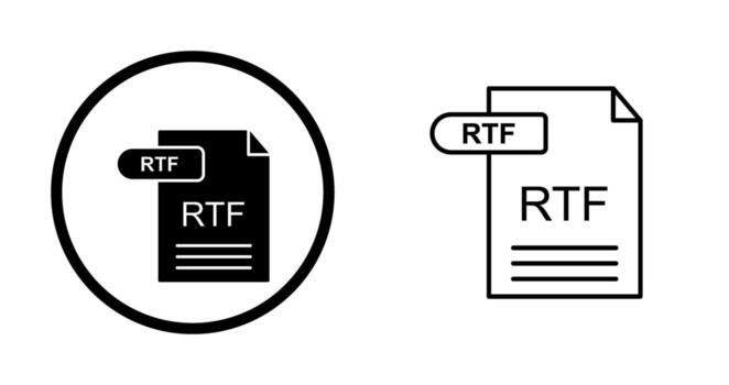 RTF Vector Icon
