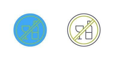 No Drinking Vector Icon