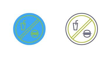 No Food or Drinks Vector Icon