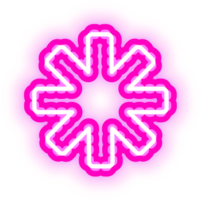 rose néon symbole png