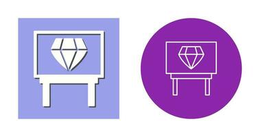 Diamond Exhibit Vector Icon