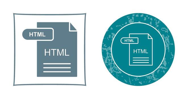 icono de vector html