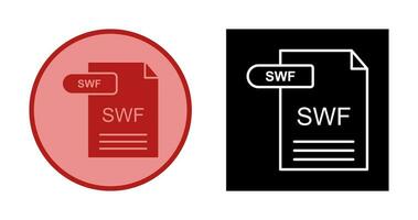 icono de vector de swf