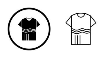 T Shirt with lines Vector Icon