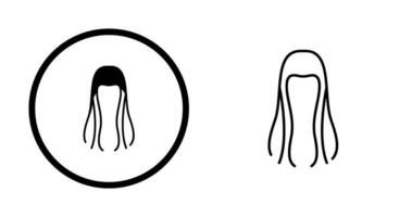 icono de vector de cabello