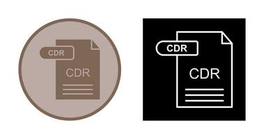 icono de vector de cdr