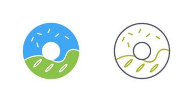 Cream Doughnut Vector Icon