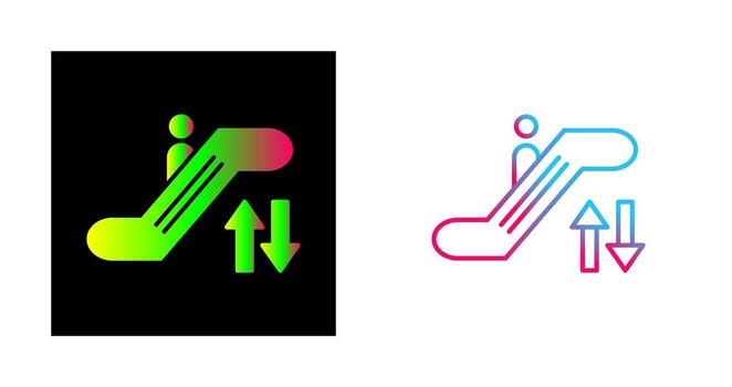 Escalator Vector Icon