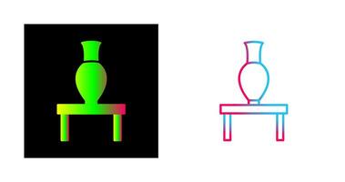 Vase Exhibit Vector Icon